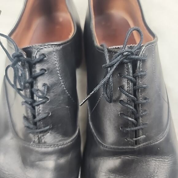 Allen Edmonds Carlyle Black Leather Plain Toe Dress Shoes Mens Size 10 D - Picture 4 of 9